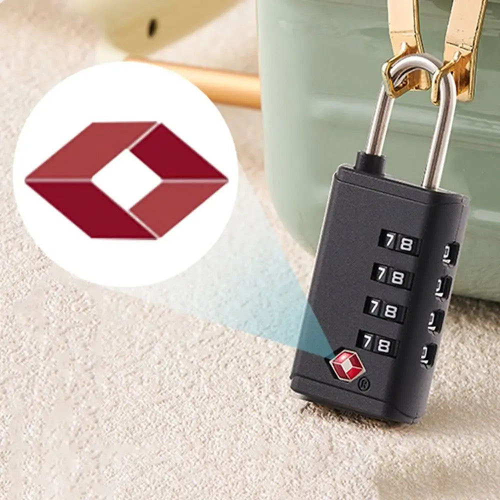 Cadenas TSA 4 Chiffres Rectangulaire – Sécurité Optimale pour Vos Voyages