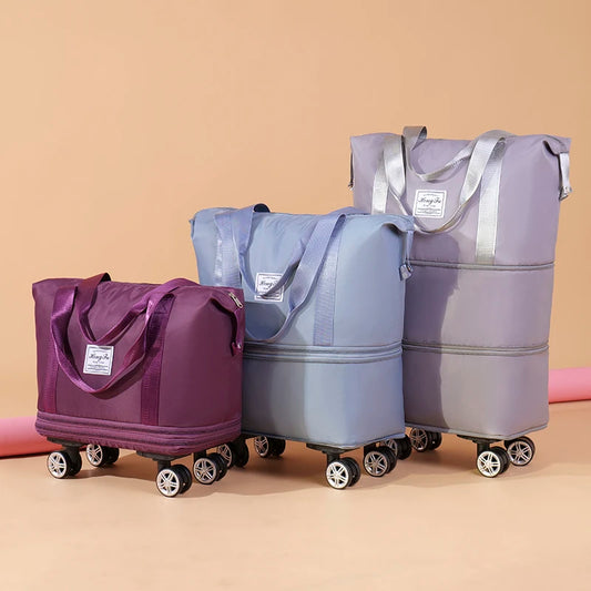 Sac de Voyage Extensible à Roulettes Grande Capacité