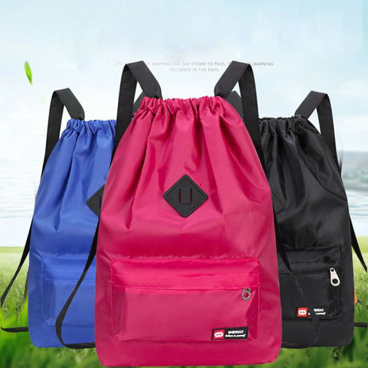 Sac à dos léger en nylon à cordon