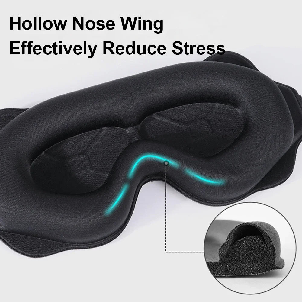 Masque de sommeil 3D ergonomique blocage total de lumière