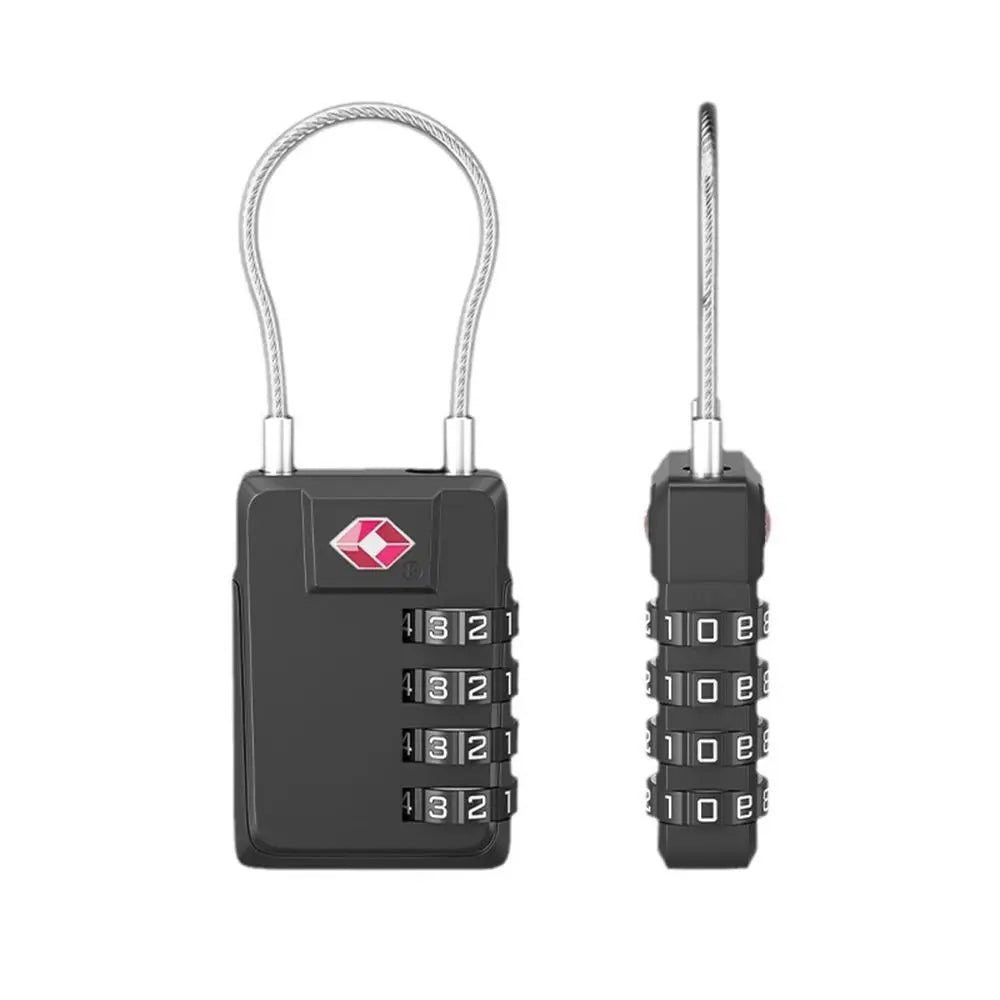 Cadenas TSA 4 Chiffres avec Câble – Sécurité et Praticité pour Voyages