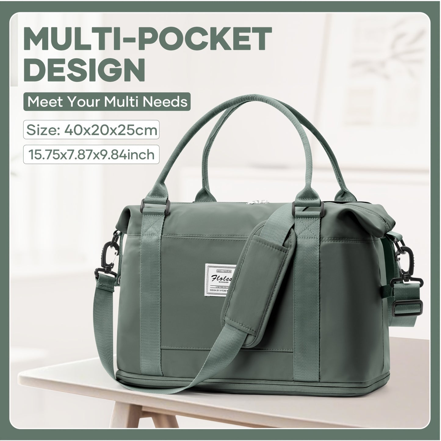 Sac de Voyage Extensible 40×30×20 cm – Bagage Cabine Compatible Avion