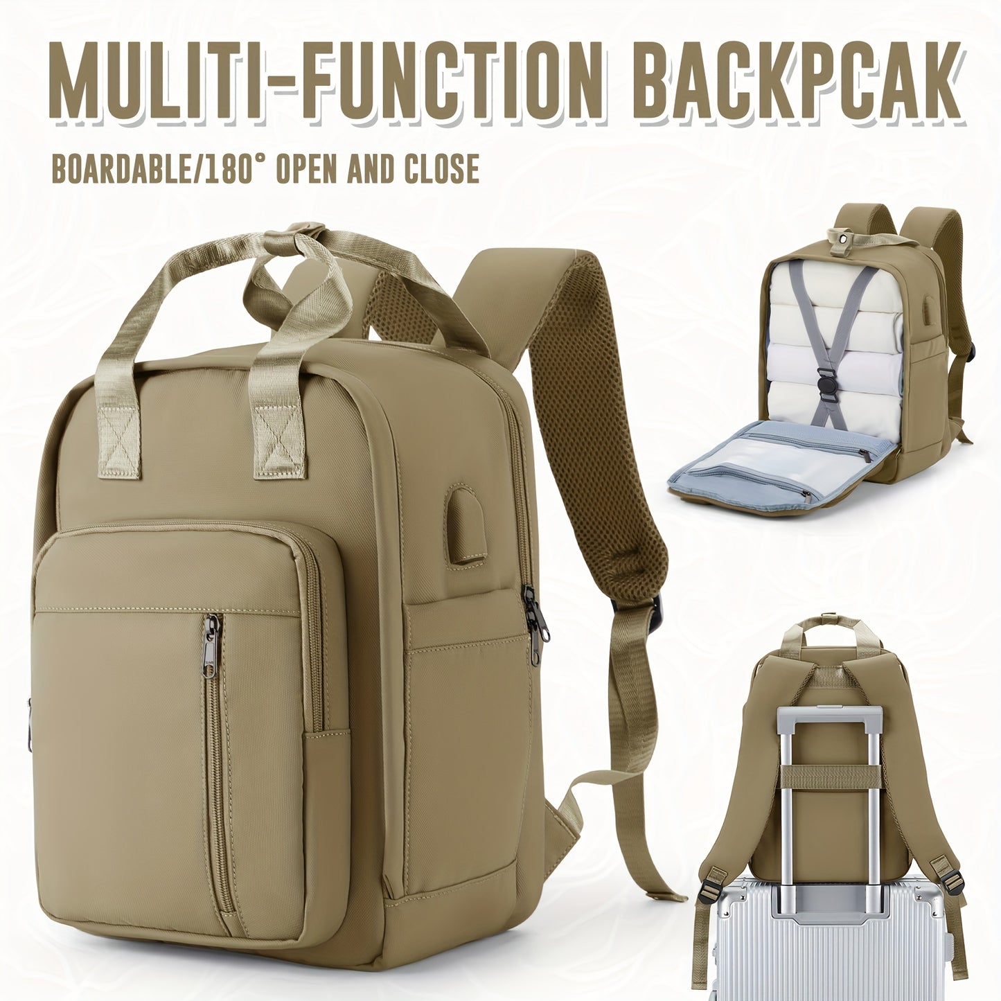 Sac à Dos de Voyage 40×30×20 cm – Approuvé Ryanair