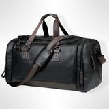 Sac de voyage en cuir résistant avec grande capacité, cuir